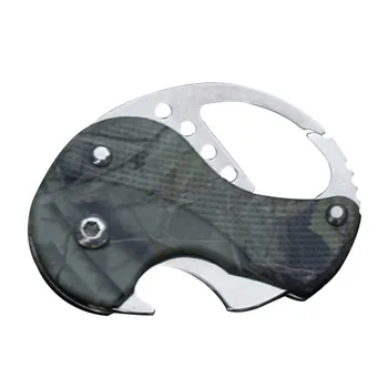 Outdoor Small Folding Cutter Circle Pattern Portable Metal Cutlery EDC Key Chain Tool
Outdoor Small Folding Cutter Circle Pattern Portable Metal Cutlery EDC Key Chain Tool