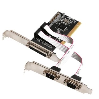 PCI To RS232 9Pin Serial Port COM & DB25 Parallel Port LPT 25pin DB25 Printer Port Controller Expansion Card Adapter
PCI To RS232 9Pin Serial Port COM & DB25 Parallel Port LPT 25pin DB25 Printer Port Controller Expansion Card Adapter