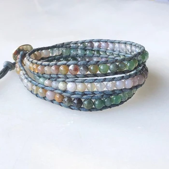 Green Stone Leather Wrap Bracelets For Women Fashion Jewelry Boho Adjustable 3 Strands Beaded Bracelet Pulseras Mujer Bijoux
Green Stone Leather Wrap Bracelets For Women Fashion Jewelry Boho Adjustable 3 Strands Beaded Bracelet Pulseras Mujer Bijoux