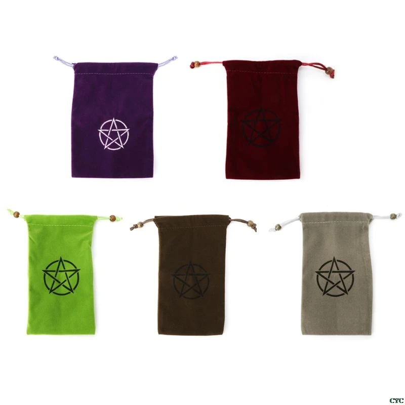 1pc Velvet Pentagram Tarot Storage Bag Board Game Card Embroidery Drawstring Package
1pc Velvet Pentagram Tarot Storage Bag Board Game Card Embroidery Drawstring Package