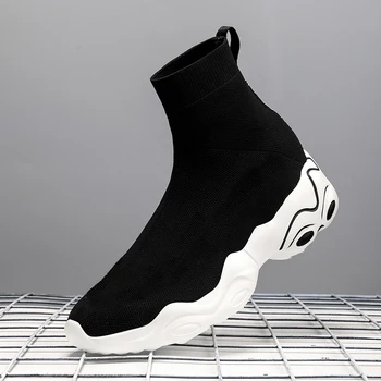 Fashion Sneakers Couple brand Men Casual Shoes High Top Knitted Light weight Leisure Ankle Sock Fabric Mesh Shoes Plus size 45
Fashion Sneakers Couple brand Men Casual Shoes High Top Knitted Light weight Leisure Ankle Sock Fabric Mesh Shoes Plus size 45