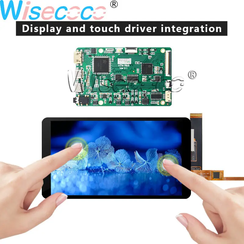 Wisecoco 5.5" 1920*1080 HD Landscape type IPS LCD Display + I2C Multi-touch MIPI to HDMI Driver Board plug and play
Wisecoco 5.5" 1920*1080 HD Landscape type IPS LCD Display + I2C Multi-touch MIPI to HDMI Driver Board plug and play
