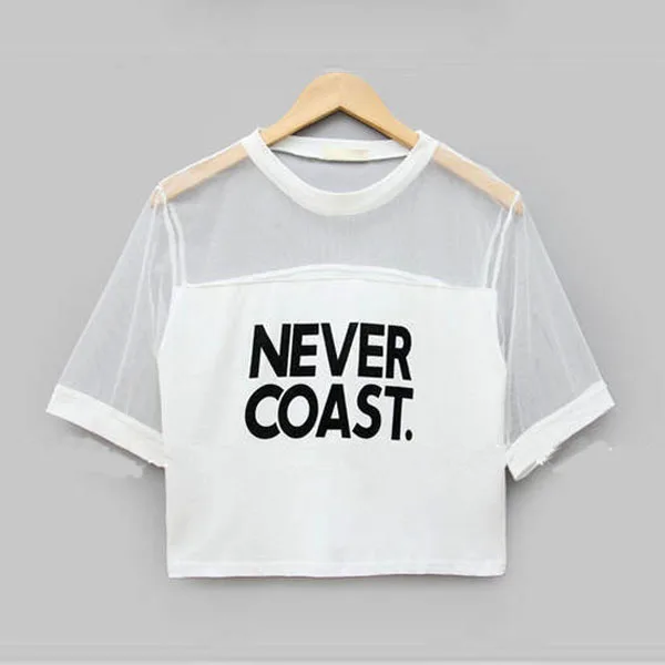 Harajuku Short T-Shirt Loose Letter Printed Women Tshirt Loose Female Patchwork Mesh Tee Tops Summer T-Shirts
Harajuku Short T-Shirt Loose Letter Printed Women Tshirt Loose Female Patchwork Mesh Tee Tops Summer T-Shirts