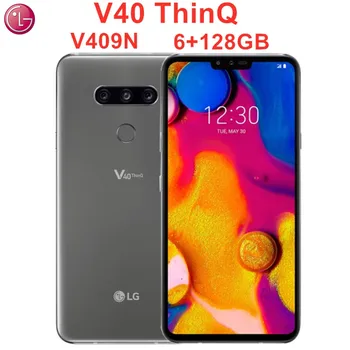 

LG V40 ThinQ V409N 128GB ROM 6GB RAM Original LTE Android Octa Core 6.4" QHD+ OLED Snapdragon 845 NFC 5 Camera Cell Phone