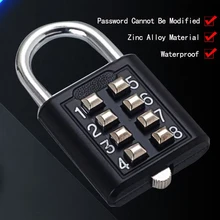 Smogoe 8 Digits Password Code Combination Metal Padlock Suitcase For Luggage Travel Smart Lock Keyed Anti-theft Locks
Smogoe 8 Digits Password Code Combination Metal Padlock Suitcase For Luggage Travel Smart Lock Keyed Anti-theft Locks