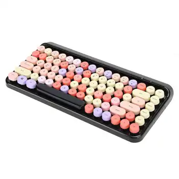 84 keys Wireless Bluetooth Punk Keyboard Stylish Compact Laptop Tablet Smartphone Keyboard for Home Office Use
84 keys Wireless Bluetooth Punk Keyboard Stylish Compact Laptop Tablet Smartphone Keyboard for Home Office Use