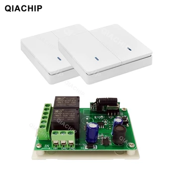 QIACHIP 433MHz RF Remote Control Switch Wall Panel Smart Home Switch Wireless 2CH Relay Receiver Module 6V 12V 24V DIY Motor
QIACHIP 433MHz RF Remote Control Switch Wall Panel Smart Home Switch Wireless 2CH Relay Receiver Module 6V 12V 24V DIY Motor