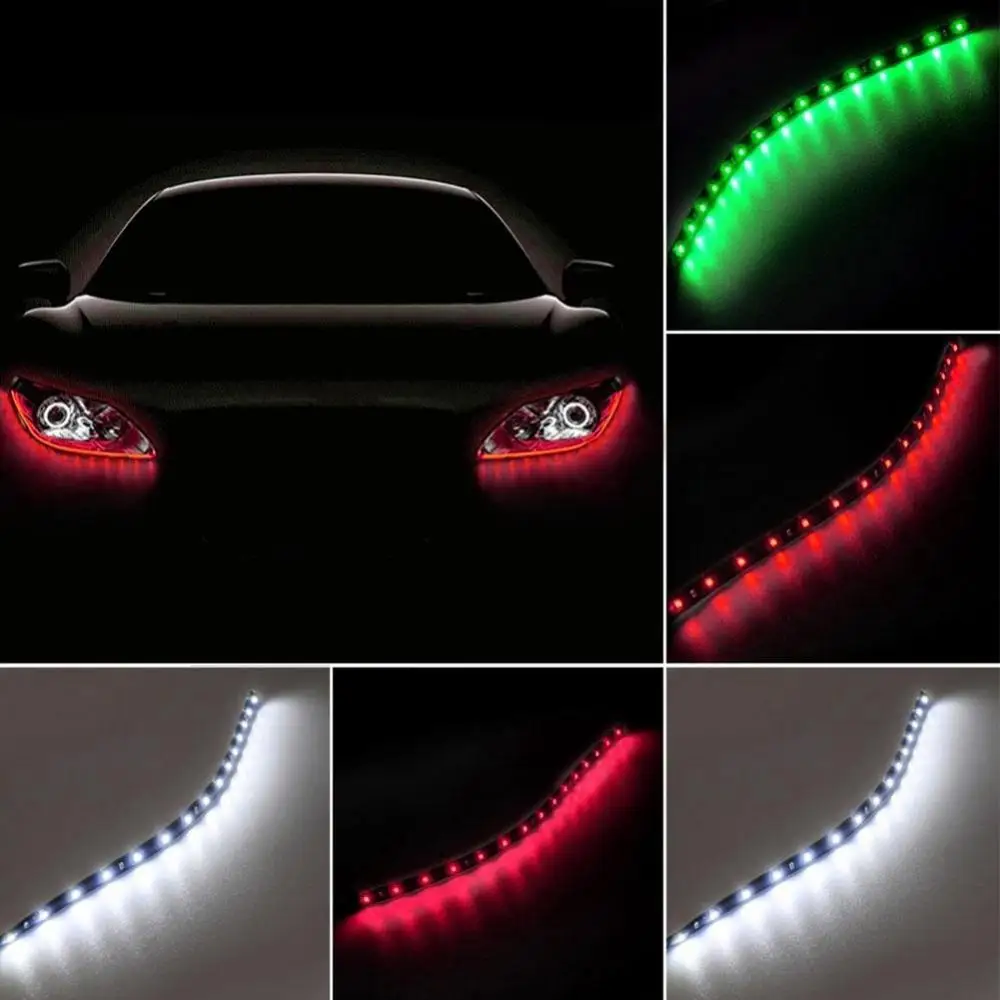 2PC Waterproof Car Auto Decorative Flexible LED Light Strip 12V 30cm 15SMD Car LED Daytime Running Light Car LED Strip Light DRL
2PC Waterproof Car Auto Decorative Flexible LED Light Strip 12V 30cm 15SMD Car LED Daytime Running Light Car LED Strip Light DRL