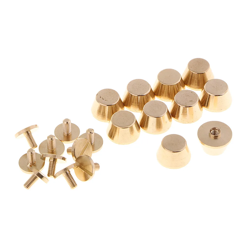 10Pcs 11.5mm Metal Stud Screwback Screw Rivet Silver Leather Craft DIY 10Pcs 11.5mm Metal Stud Screwback Screw Rivet Silver Leather Craft DIY