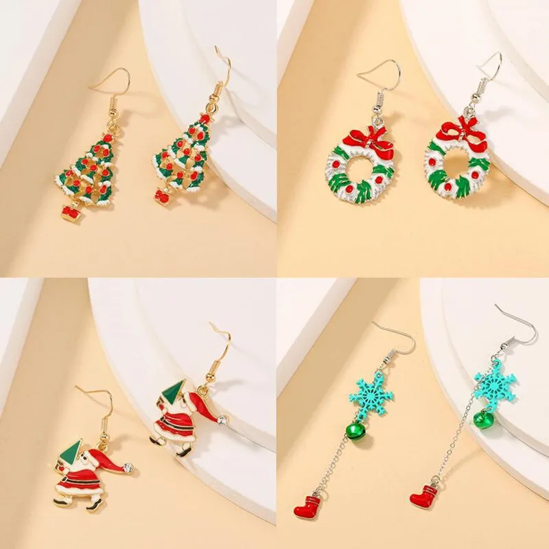 Christmas Earrings Knitted Hat Jewelry Christmas Tree Stud Earring for Women Creative Party Accessories Girl Gifts 2pcs / Set
Christmas Earrings Knitted Hat Jewelry Christmas Tree Stud Earring for Women Creative Party Accessories Girl Gifts 2pcs / Set