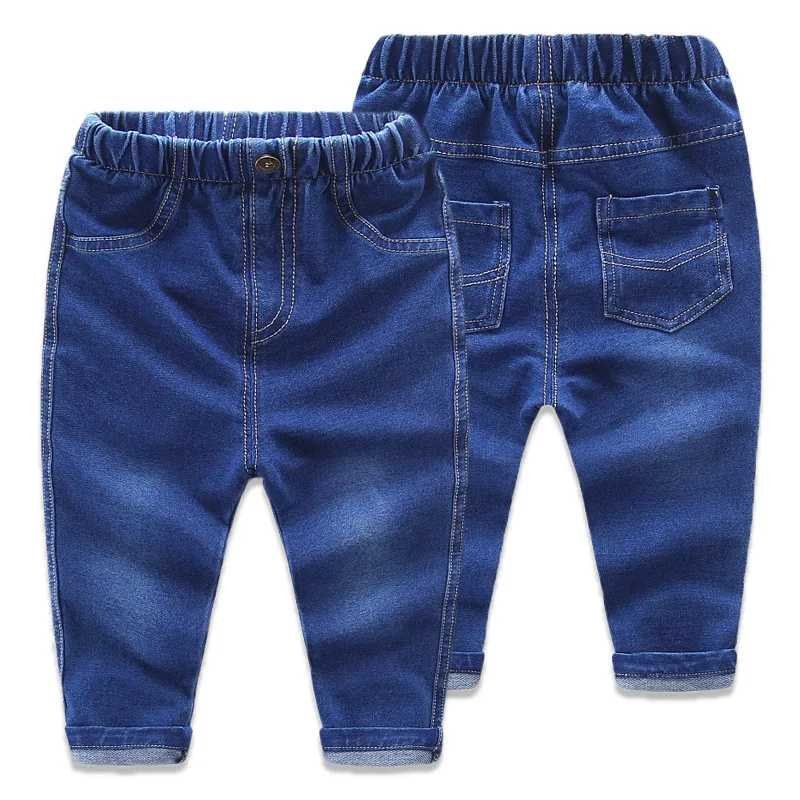 Фото Весенние джинсы для девочек детские детей леггинсы мальчиков и джинсовые штаны