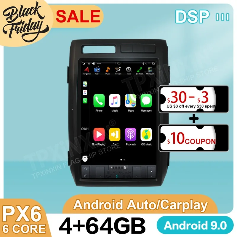 Android 9.0 4G+64GB Tesla Style For FORD F150 2009 2013 Car GPS Navigation Carplay Auto Radio Stereo Multimedia Player Head Unit
Android 9.0 4G+64GB Tesla Style For FORD F150 2009 2013 Car GPS Navigation Carplay Auto Radio Stereo Multimedia Player Head Unit