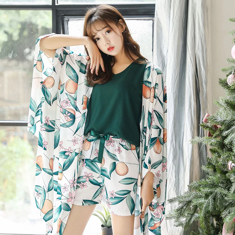 BZEL 4Pcs/Set Spring Autumn Women's Sleepwear Cotton Female Pajamas Sets Flower Pijama Pyjama Casual Homewear Loungerwear Nighty
BZEL 4Pcs/Set Spring Autumn Women's Sleepwear Cotton Female Pajamas Sets Flower Pijama Pyjama Casual Homewear Loungerwear Nighty