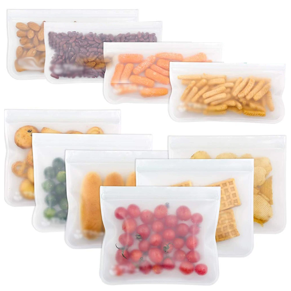 Reusable Silicone Food Storage Bag Food Preservation Container Refrigerator Fresh Bags Freezer For Liquid Snack Sandwich Fruits
Reusable Silicone Food Storage Bag Food Preservation Container Refrigerator Fresh Bags Freezer For Liquid Snack Sandwich Fruits