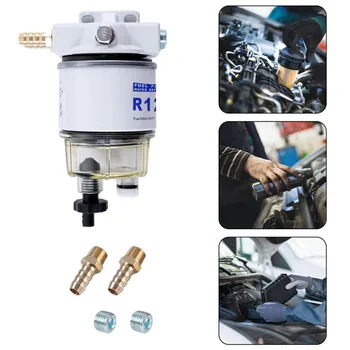 R12T Fuel Filter Water Separator Complete Kit Marine R12T Filter for Diesel and Gasoline Engine with Four Fittings Auto parts
R12T Fuel Filter Water Separator Complete Kit Marine R12T Filter for Diesel and Gasoline Engine with Four Fittings Auto parts