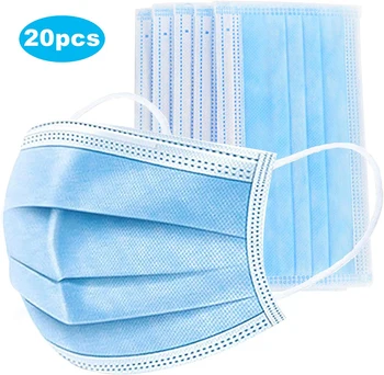 100pcs Blue face Mask Prevent Bacteria Mouth Mask Disposable Non-Woven Three-layer Filter Unisex Anti-dust Mouth Nose Proof Mask
100pcs Blue face Mask Prevent Bacteria Mouth Mask Disposable Non-Woven Three-layer Filter Unisex Anti-dust Mouth Nose Proof Mask