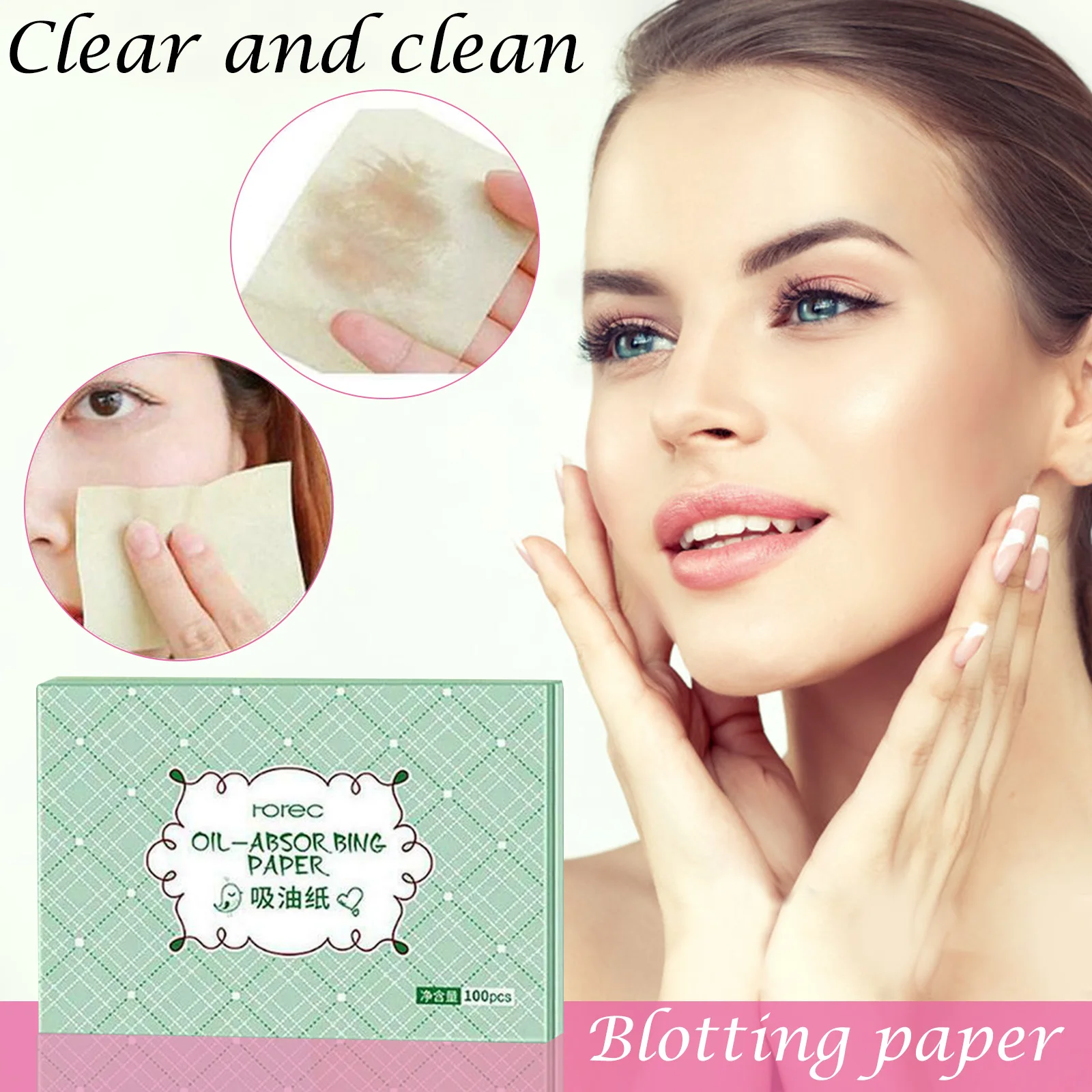 100pcs Facial Oil Control Absorption Sheets Tissue Face Blotting Paper Skin Grease Face Care SSwell
100pcs Facial Oil Control Absorption Sheets Tissue Face Blotting Paper Skin Grease Face Care SSwell