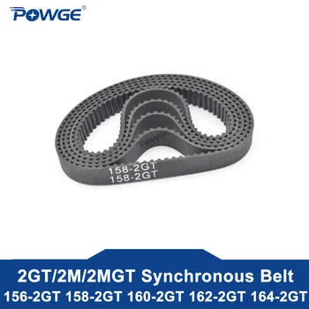 

POWGE 2MGT 2M 2GT Synchronous Timing belt Pitch length 156/158/160/162/164 width 6/9mm Teeth 78 79 80 81 82 GT3 in Closed-Loop