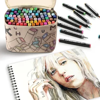 TouchMark 30/40/60/80/168 Color Art Marker Pen Set Dual Head Sketch Markers Brush Pen For Animation Manga Design Art Supplies 
TouchMark 30/40/60/80/168 Color Art Marker Pen Set Dual Head Sketch Markers Brush Pen For Animation Manga Design Art Supplies