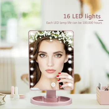 LED Makeup Mirror Illuminated Cosmetic Table Mirror With Light for Make Up Adjustable Light 16 Touch Screen Eyelash Brush
LED Makeup Mirror Illuminated Cosmetic Table Mirror With Light for Make Up Adjustable Light 16 Touch Screen Eyelash Brush