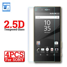 Protecteur d'écran, 2 à 4 pièces, en verre trempé 2.5D pour Sony Xperia X XP XA Z5 Z4 Z3 Z2 Z1 Compact C5 C4 C3 M2 M5 M4 E4G E3=