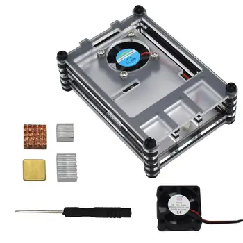 Acrylic Transparent/Clear Protective Case Cover for Raspberry Pi 4 Model B with Cooling Fan Screwdriver Heatsinks for Raspberry
Acrylic Transparent/Clear Protective Case Cover for Raspberry Pi 4 Model B with Cooling Fan Screwdriver Heatsinks for Raspberry