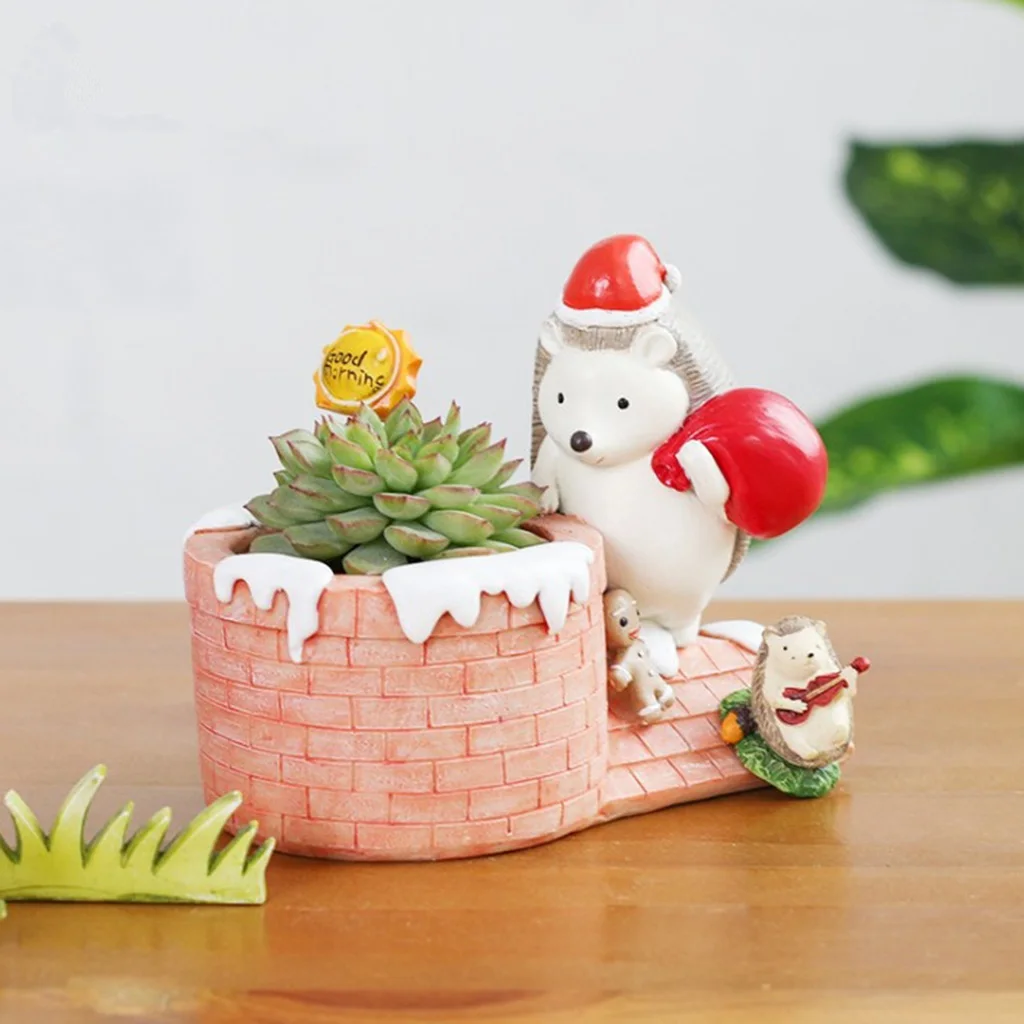 Lovely Hedgehog Flower Pot Desk Pen Pencil Holder Toothbrush Holder Office Decor Lovely Hedgehog Flower Pot Desk Pen Pencil Holder Toothbrush Holder Office Decor
