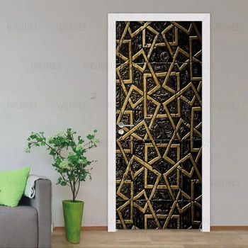 Creative DIY Self Adhesive Door Sticker 3D Geometric PVC Mural Wallpaper For Living Room Study Room Door Decoration Wall Decals 
Creative DIY Self Adhesive Door Sticker 3D Geometric PVC Mural Wallpaper For Living Room Study Room Door Decoration Wall Decals
