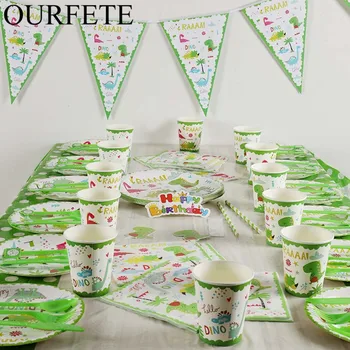Dinosaur Theme Party Tableware Set Disposable Paper Plate Cup Tablecloth Cake Topper Happy 1ST Birthday Party Supplies For Boys
Dinosaur Theme Party Tableware Set Disposable Paper Plate Cup Tablecloth Cake Topper Happy 1ST Birthday Party Supplies For Boys