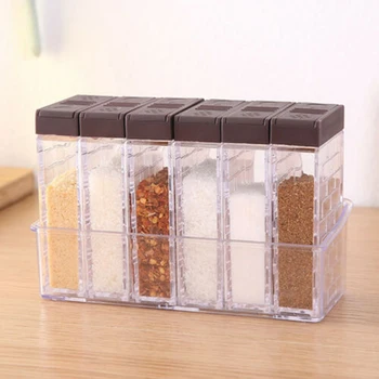 6pcs Transparent Two-Way Open Classification Sorting Box Condiment Dispenser Salt Seasoning Box Kitchen Tool
6pcs Transparent Two-Way Open Classification Sorting Box Condiment Dispenser Salt Seasoning Box Kitchen Tool