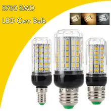 

E27 E26 E14 E12 Corn Bulb Lamp 110V 220V DC 12V 24V 27LED 7W Led Candle Bulb Chandelier Energy Saving Light For Warehouse Light