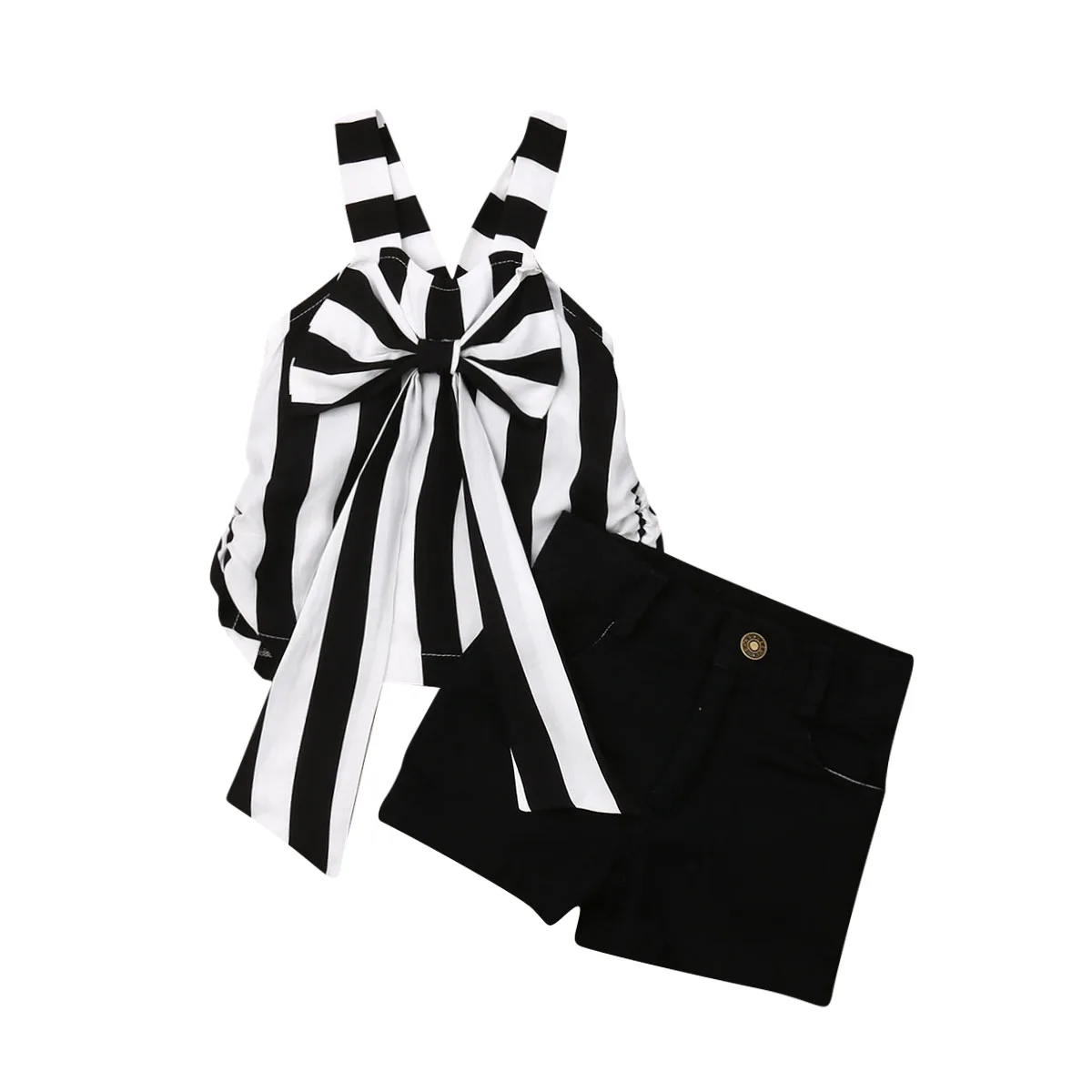 Baby Girl Clothes 2020 Summer Girls Bow Striped Top Sleeveless T-shirt Denim Shorts Pants Outfits Clothes 1-6Y
Baby Girl Clothes 2020 Summer Girls Bow Striped Top Sleeveless T-shirt Denim Shorts Pants Outfits Clothes 1-6Y