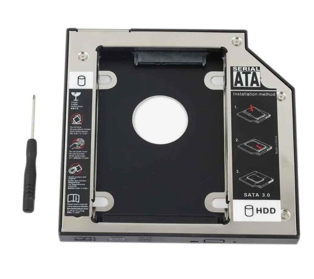 WZSM 12.7mm 2nd HDD SSD SATA hard drive Caddy for HP EliteBook 8560w 8570w 8760w 8770w | Компьютеры и офис