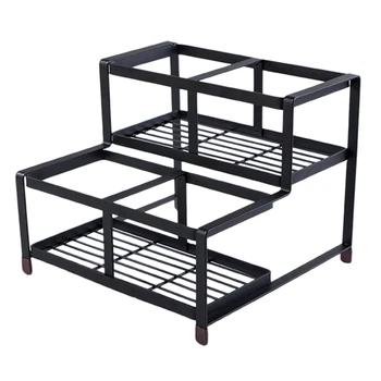 Sugar Pressure Bottle Fixed Shelf Stainless Steel Syrup Rack Jam Bottle Stand Display Shelving Storage Rack - Four Grid
Sugar Pressure Bottle Fixed Shelf Stainless Steel Syrup Rack Jam Bottle Stand Display Shelving Storage Rack - Four Grid