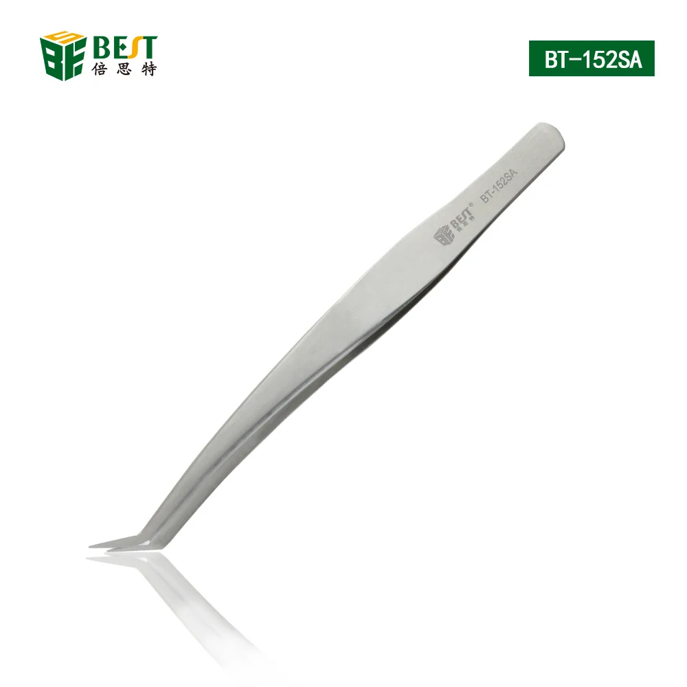BST-152SA 100% brand Stainless Steel anti-static eyelash tweezers superhard Eyelash Extension tool Best Quality Tweezer
BST-152SA 100% brand Stainless Steel anti-static eyelash tweezers superhard Eyelash Extension tool Best Quality Tweezer