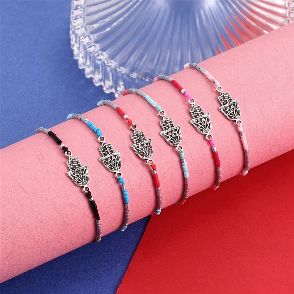 YIZIZAI Handmade Vintage Tibetan Buddha Palm Bracelet For Women Adjustable Rope Chain Braided Rice Beads Bracelets Gifts Jewelry
YIZIZAI Handmade Vintage Tibetan Buddha Palm Bracelet For Women Adjustable Rope Chain Braided Rice Beads Bracelets Gifts Jewelry
