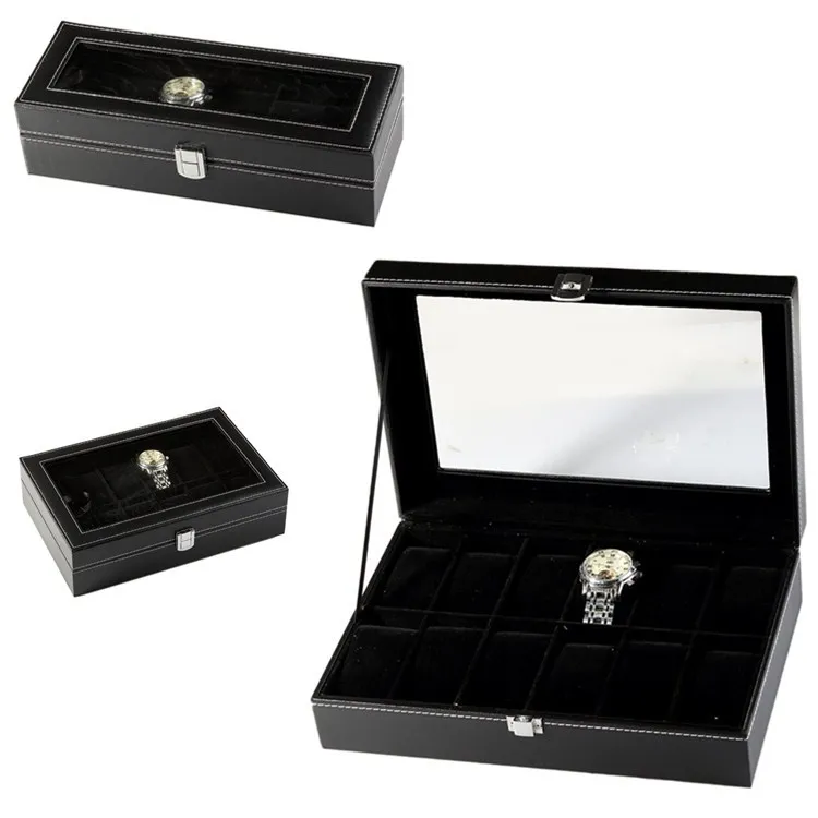 Standard Upgraded in Pure Black Velvet 6 10 12-Bit Leather Watch Box Storage Box Jewelry Display Storage Box
Standard Upgraded in Pure Black Velvet 6 10 12-Bit Leather Watch Box Storage Box Jewelry Display Storage Box