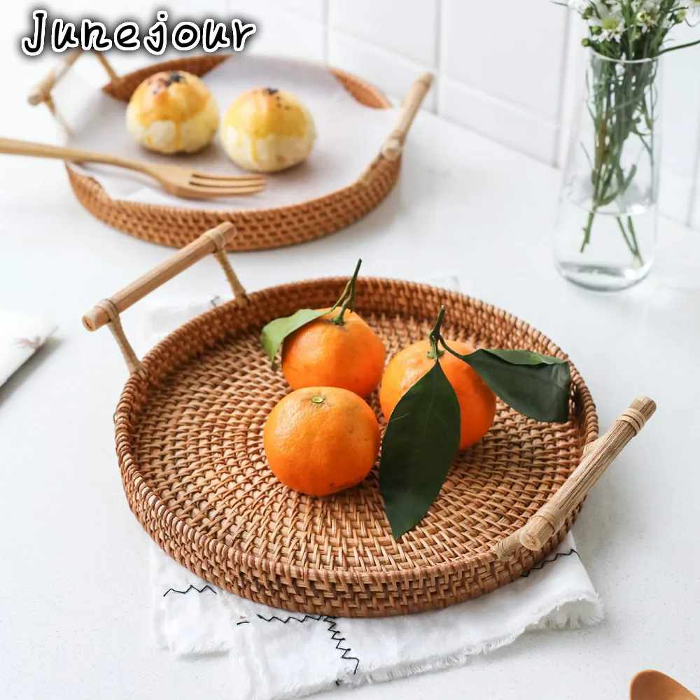 Rattan Bread Basket Round Woven Tea Tray With Handles For Serving Dinner Parties Coffee Breakfast Rattan StorageTray With Handle
Rattan Bread Basket Round Woven Tea Tray With Handles For Serving Dinner Parties Coffee Breakfast Rattan StorageTray With Handle
