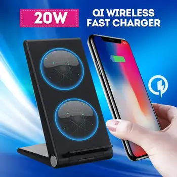20W Qi Wireless Charger For iphone 11 Pro Xs Max X 8 Plus Fast Charging Pad for Samsung S10+ S9 S8 Huawei P30 Pro Mate 30 20
20W Qi Wireless Charger For iphone 11 Pro Xs Max X 8 Plus Fast Charging Pad for Samsung S10+ S9 S8 Huawei P30 Pro Mate 30 20