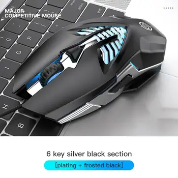 3200 DPI Competitive Gaming Mouse gamer USB 6 Button Macro Definition Metal Mouse Desktop Notebook Wired Mouse
3200 DPI Competitive Gaming Mouse gamer USB 6 Button Macro Definition Metal Mouse Desktop Notebook Wired Mouse