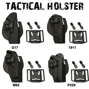 Portable Holster Waist Glock Holster for G17/P1911/M92/P226 Waist shooting holster Outdoor Tool Hunting Accessories
Portable Holster Waist Glock Holster for G17/P1911/M92/P226 Waist shooting holster Outdoor Tool Hunting Accessories