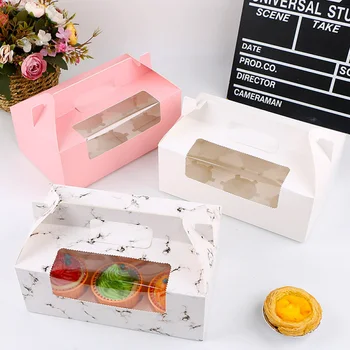 5PCS Portable Window Open Cake Pastry Egg Tart Package Boxes DIY Baking Shop Packing Box With 6 Grids
5PCS Portable Window Open Cake Pastry Egg Tart Package Boxes DIY Baking Shop Packing Box With 6 Grids
