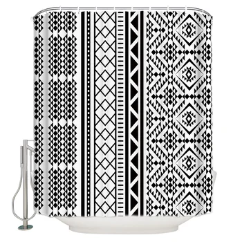 Waterproof Polyester Fabric Shower Curtain Boho Bohemian Geometric Shower Curtain
Waterproof Polyester Fabric Shower Curtain Boho Bohemian Geometric Shower Curtain