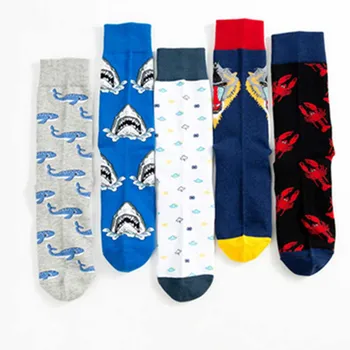 Harajuku Hip Hop Streets Clouds/Sharks/Whales/Monkeys/Lobsters Happy Socks Men Printing Skarpetki Men Socks Meias
Harajuku Hip Hop Streets Clouds/Sharks/Whales/Monkeys/Lobsters Happy Socks Men Printing Skarpetki Men Socks Meias