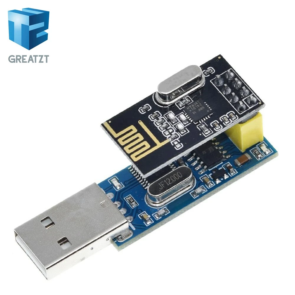 GREATZT 1pcs New CH340T USB to Serial Port Adapter Board + 2.4G NRF24L01+ Wireless Module
GREATZT 1pcs New CH340T USB to Serial Port Adapter Board + 2.4G NRF24L01+ Wireless Module