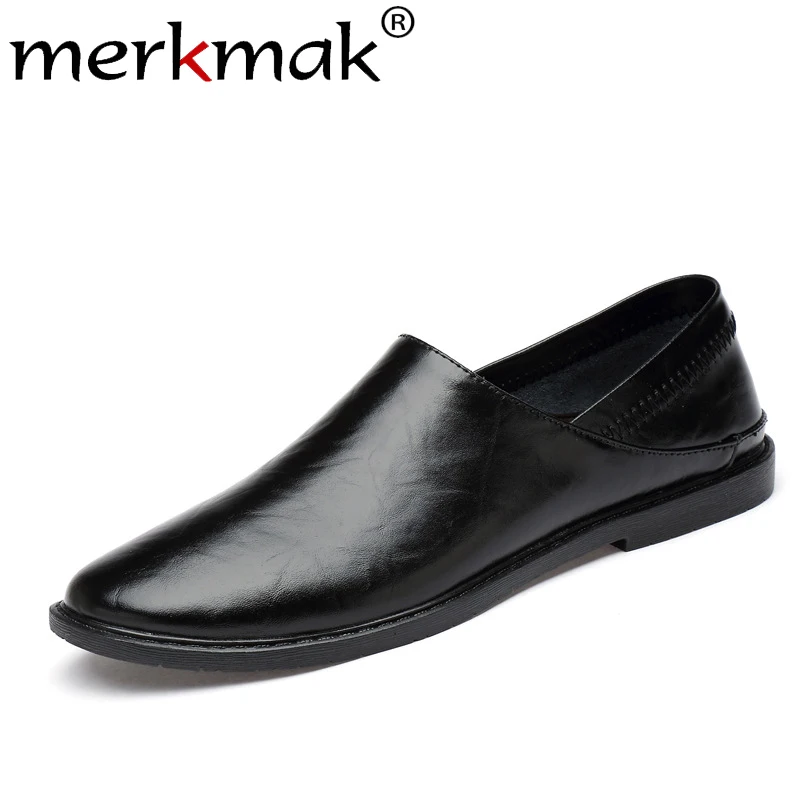 Merkmak New Men Shoes Fashion Round Toe Leather Casual Shoe Breathable Wear-resistant Flats Men Loafer Big Size Driving Footwear
Merkmak New Men Shoes Fashion Round Toe Leather Casual Shoe Breathable Wear-resistant Flats Men Loafer Big Size Driving Footwear