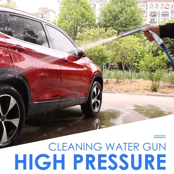 High Pressure Power Water Gun Car Washer Jet Garden Washer Hose Nozzle Sprayer Watering Cleaning Silver
High Pressure Power Water Gun Car Washer Jet Garden Washer Hose Nozzle Sprayer Watering Cleaning Silver