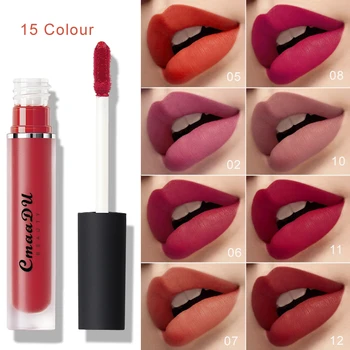Cmaadu matte lip gloss 15 colors sexy red brown soft lip cream long lasting waterproof batom nude liquid lipstick HF166
Cmaadu matte lip gloss 15 colors sexy red brown soft lip cream long lasting waterproof batom nude liquid lipstick HF166