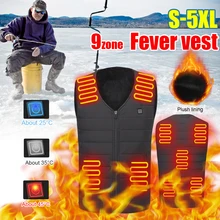 Men 9 Areas Heated Vest Electric Heating Vest Thermal Warm Heating Clothes Outdoor Fishing Hunting Vest Winter Usb Heated Jacket
Men 9 Areas Heated Vest Electric Heating Vest Thermal Warm Heating Clothes Outdoor Fishing Hunting Vest Winter Usb Heated Jacket
