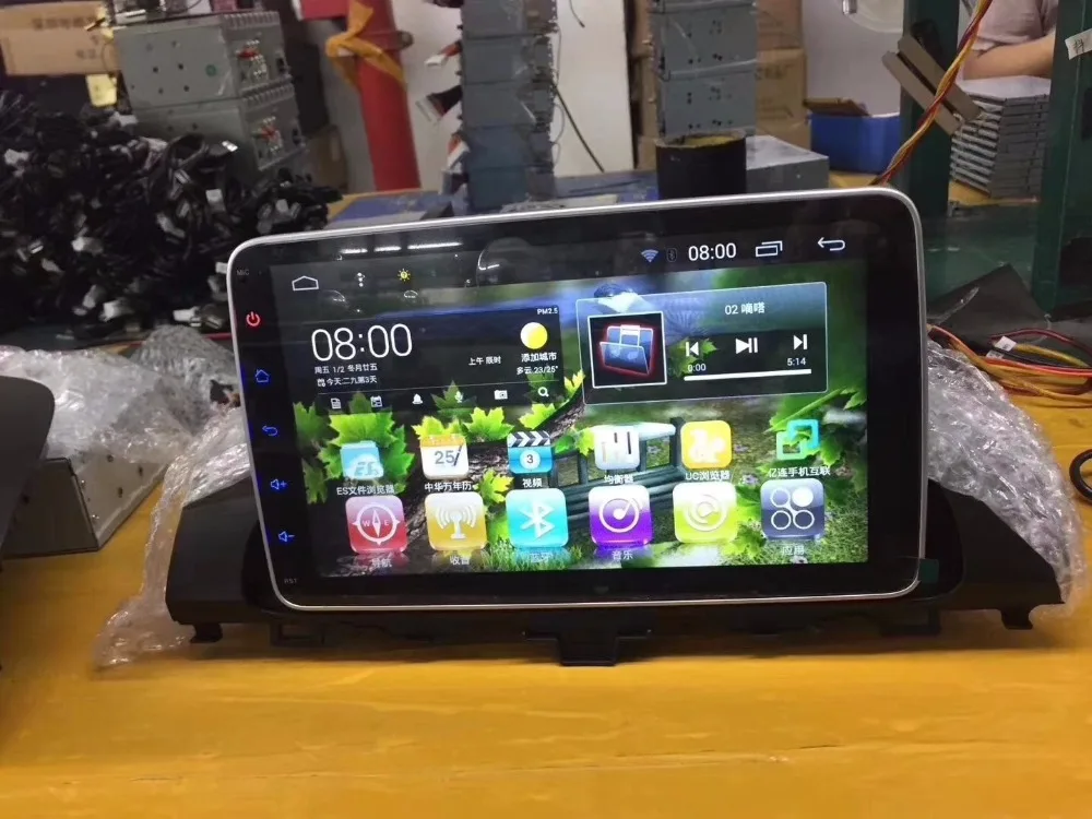 Автомобильный мультимедийный плеер Chogath 9 дюймов 2 din четырехъядерный Android 8 0